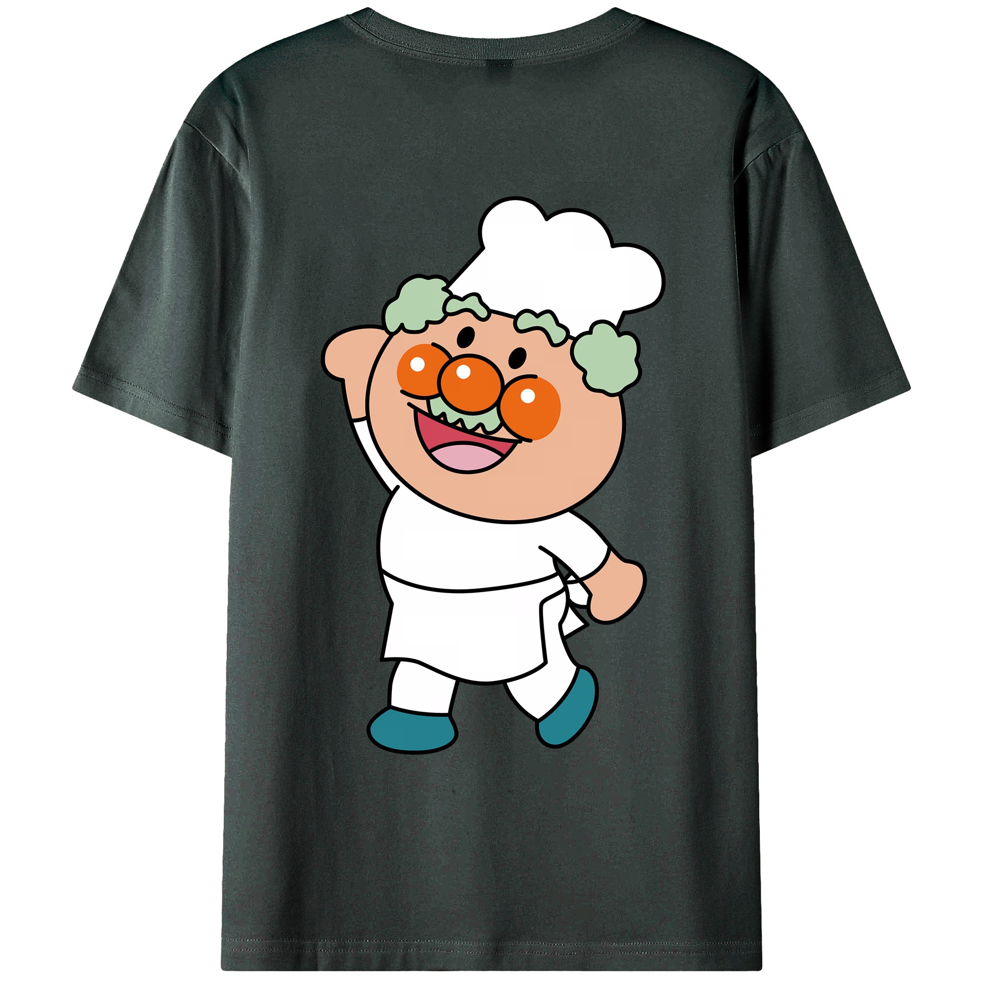 （画像用） アンパンマン Anpanman 綿100％ メンズ半袖Tシャツ（バックプリント） 通気性